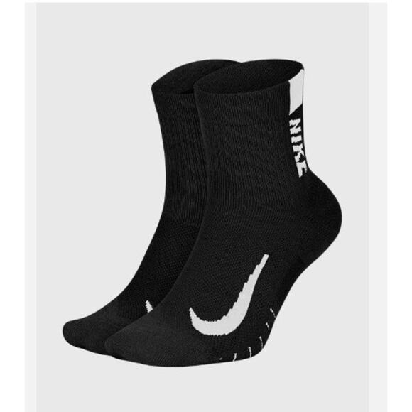 New NWT Nike Spark Cushioned Ankle Running Cushioned Socks Black Women's 9.5-11 - Picture 1 of 7